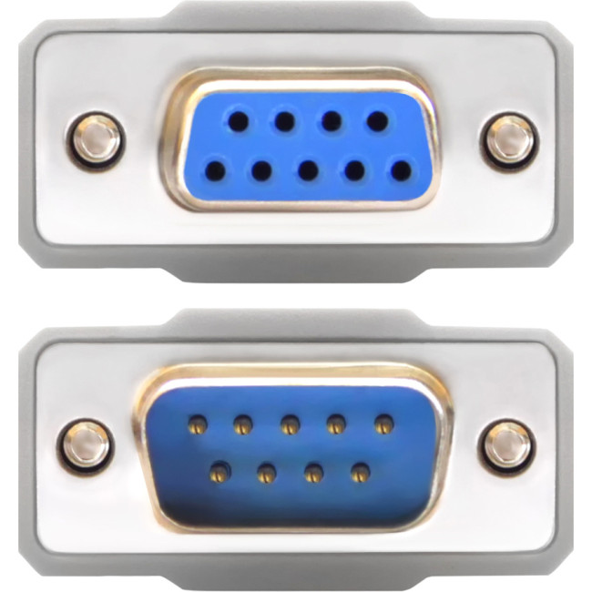 Greenconnect Удлинитель 0-модемный COM RS-232 5 m GCR-DB903-5m 9M AM / 9F AF, пакет Greenconnect GCR-DB903-5m