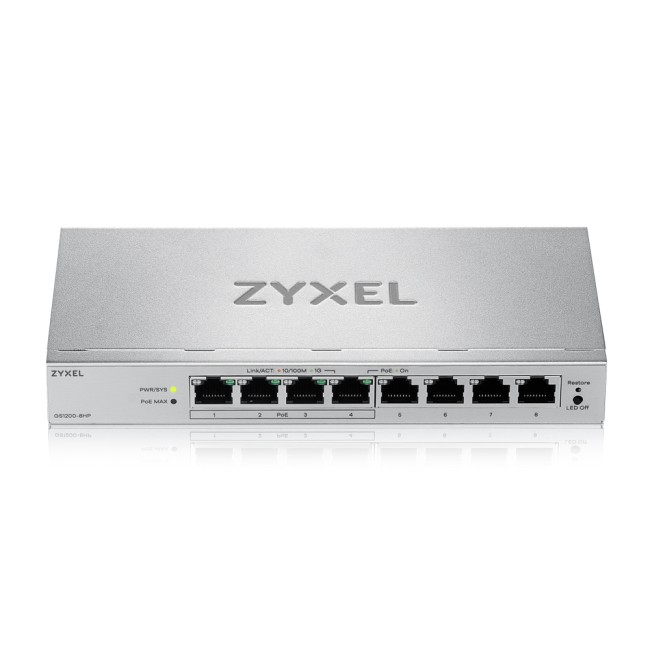 Коммутатор ZYXEL GS1200-8HPV3-EU0101F Коммутатор ZYXEL GS1200-8HPV3-EU0101F