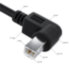 GCR Кабель 1.5m USB 2.0, AM/BM угловой, черный, 28/28 AWG, экран, армированный, GCR-52916 Greenconnect USB 2.0 AM - USB 2.0 BM
