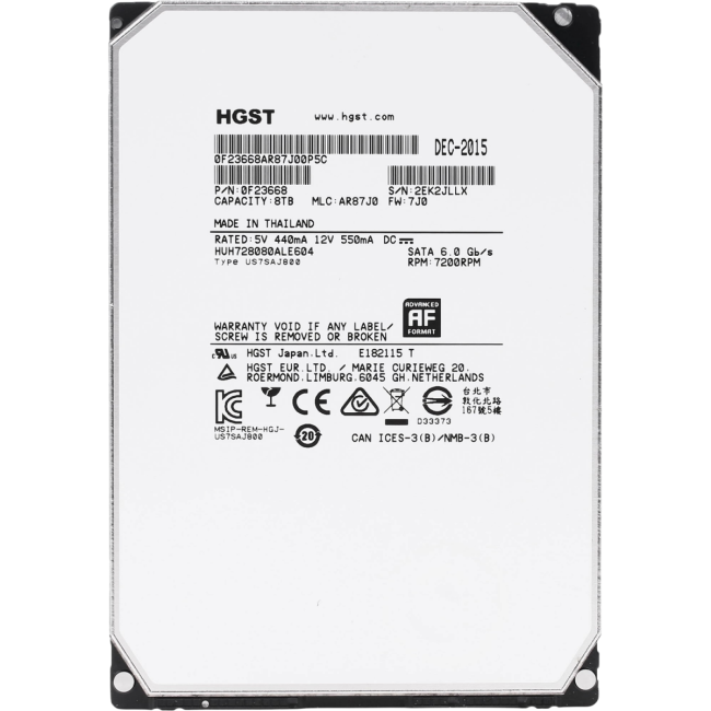Жесткий диск Hitachi Ultrastar He8 8Tb (HUH728080ALE604) Жесткий диск Hitachi Ultrastar He8 8Tb (HUH728080ALE604)