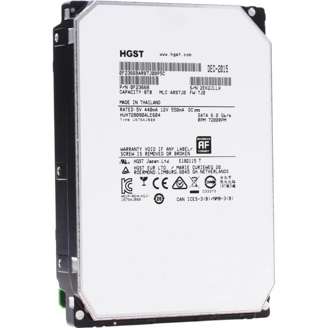 Жесткий диск Hitachi Ultrastar He8 8Tb (HUH728080ALE604) Жесткий диск Hitachi Ultrastar He8 8Tb (HUH728080ALE604)