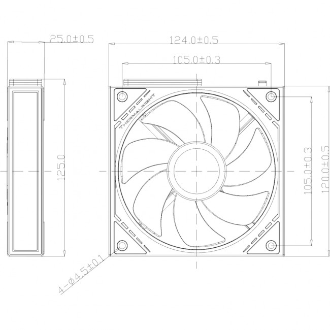 Кулер для корпуса Thermalright TL-M12QRW