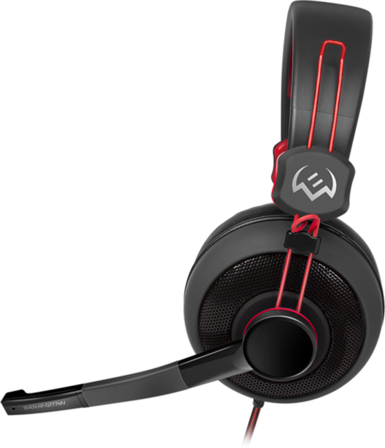 Игровые наушники с микрофоном SVEN AP-G777MV, черный-красный Sven AP-G777MV