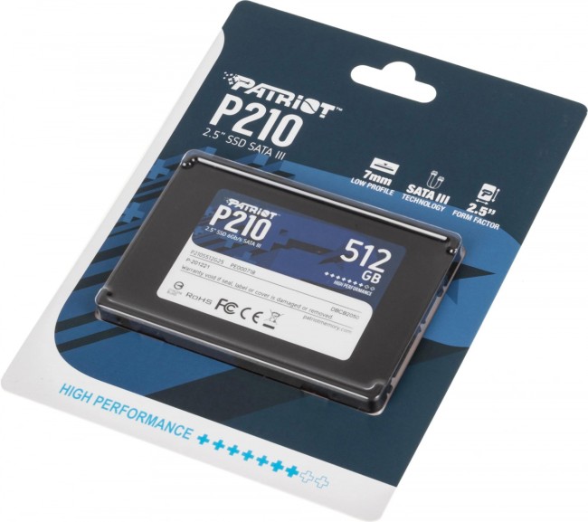 Накопитель SSD Patriot P210S512G25