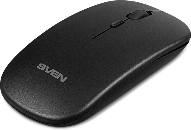 Беспроводная мышь SVEN RX-565SW тёмно-серая (2.4GHz, бесшумн. кл., АКБ, 3+1кл. 800-1600DPI, блист.) Sven SV-020903