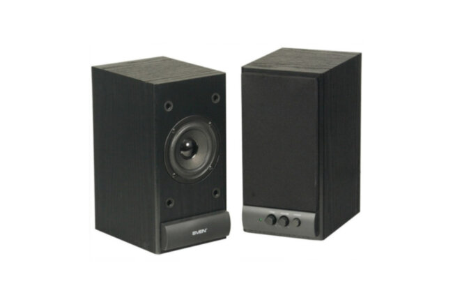 Колонки деревянные АС SPS-609 (10 Вт), чёрный SVEN SPS-609 Black Колонки деревянные АС SPS-609 (10 Вт), чёрный SVEN SPS-609 Black
