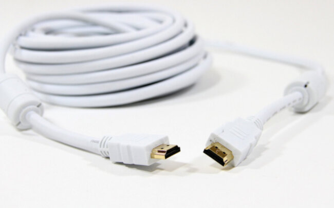 Кабель HDMI 19M/M ver 2.0, 10М, 2 фильтра, белый  Aopen <ACG711DW-10M> AOpen HDMI (m) - HDMI (m) 10м