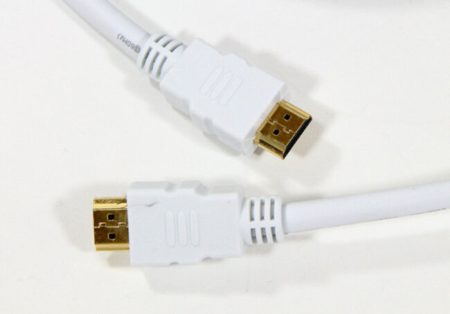 Кабель HDMI 19M/M ver 2.0, 10М, 2 фильтра, белый  Aopen <ACG711DW-10M> AOpen HDMI (m) - HDMI (m) 10м