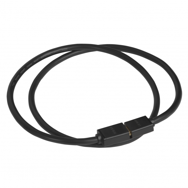 Greenconnect Удлинитель 1.0m v2.0 HDMI-HDMI черный, OD7.3mm, 28/28 AWG, позолоченные контакты, Ethernet 18.0 Гбит/с, 19M / 19F, GCR-HMFR6-BB3S-1m, тройной экран Greenconnect HDMI (f) - HDMI (m) 1м