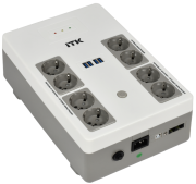 ITK ELECTRA ST8 ИБП Линейно-интерактивный 800ВА/480Вт LED АКБ 1х9AH 8хSchuko USB 4хUSB зарядки ITK EST8-800VA-1-001-L ITK ELECTRA ST8 ИБП Линейно-интерактивный 800ВА/480Вт LED АКБ 1х9AH 8хSchuko USB 4хUSB зарядки ITK EST8-800VA-1-001-L