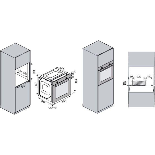 Встраиваемый духовой шкаф KUPPERSBERG KUPPERSBERG HO 603 BX Встраиваемый духовой шкаф KUPPERSBERG KUPPERSBERG HO 603 BX