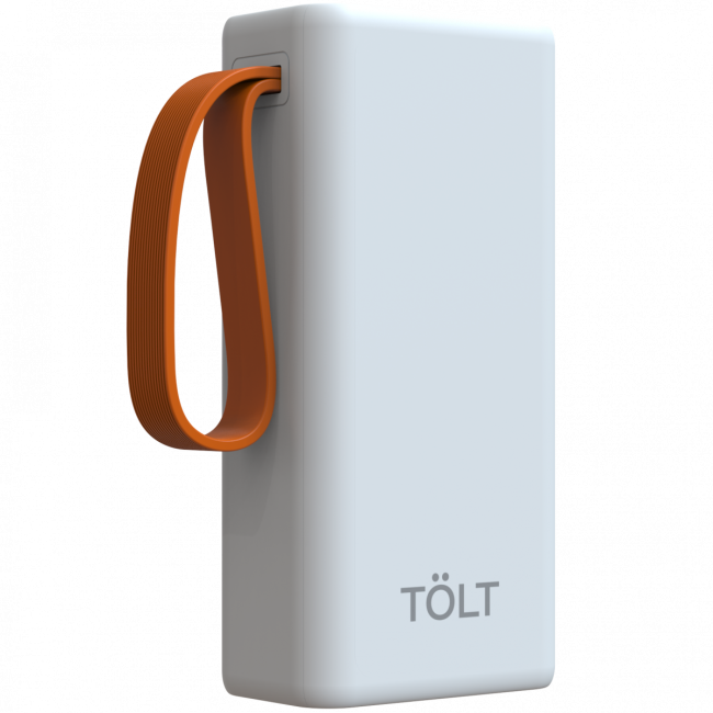 Портативный аккумулятор TOLT Lit KP303 White, 30000mAh, 22,5W, fast charging and PD, white, CCC TOLT KP303 White Портативный аккумулятор TOLT Lit KP303 White, 30000mAh, 22,5W, fast charging and PD, white, CCC TOLT KP303 White