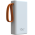 Портативный аккумулятор TOLT Lit KP303 White, 30000mAh, 22,5W, fast charging and PD, white, CCC TOLT KP303 White Портативный аккумулятор TOLT Lit KP303 White, 30000mAh, 22,5W, fast charging and PD, white, CCC TOLT KP303 White