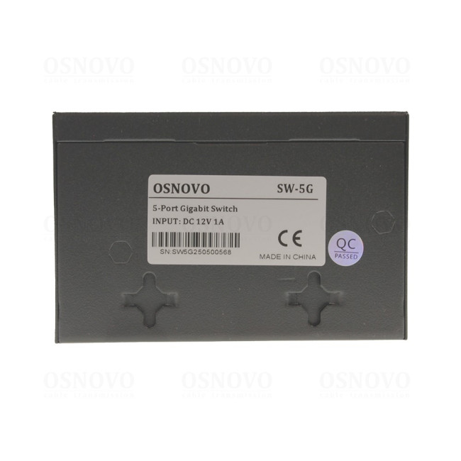 Коммутатор неуправляемый OSNOVO SW-5G Коммутатор неуправляемый OSNOVO SW-5G