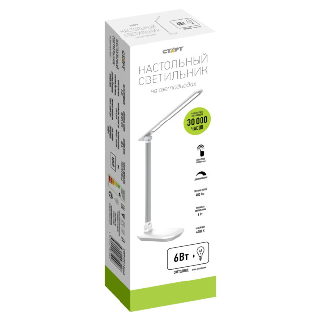 Светильник настольный светодиодный СТАРТ CT111 белый Светильник настольный светодиодный СТАРТ CT111 белый Светильник настольный светодиодный СТАРТ CT111 белый Светильник настольный светодиодный СТАРТ CT111 белый