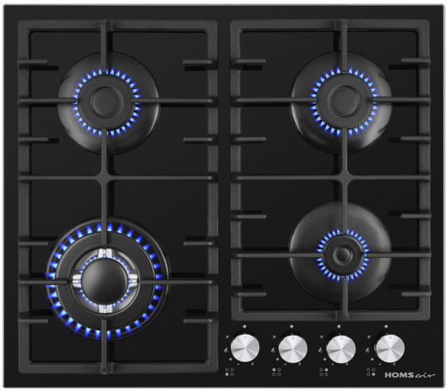Газовая варочная панель HOMSair HOMSAir HGG646BK Газовая варочная панель HOMSair HOMSAir HGG646BK