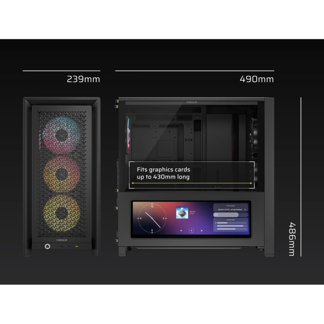 Корпус без блока питания Corsair CC-9011326-WW Корпус без блока питания Corsair CC-9011326-WW