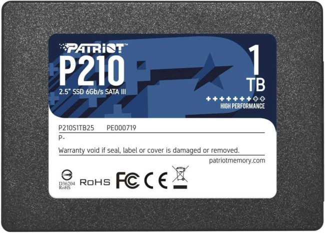 Накопитель SSD Patriot P210S1TB25