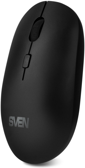 Беспроводная мышь SVEN RX-222W чёрная (BT, 2.4GHz, АКБ, 3+1кл. 1200-1800DPI, кор.) Sven SV-021771