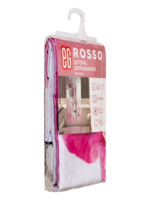 Штора для ванной Штора для ванной Rosso, 180x180 см