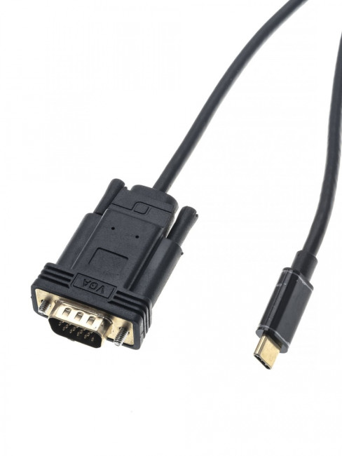 Кабель-адаптер USB 3.1 Type-Cm --> VGA(M) 1080@60Hz, 1.8M VCOM <CU421C-1.8M> Telecom USB 3.1 Type-CM --> VGA(M) Кабель-адаптер USB 3.1 Type-Cm --> VGA(M) 1080@60Hz, 1.8M VCOM <CU421C-1.8M> Telecom USB 3.1 Type-CM --> VGA(M)