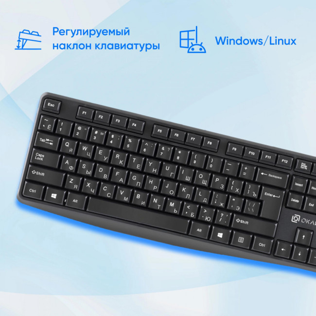 Клавиатура Oklick 145M черный USB (1659983) Oklick 1659983 Клавиатура Oklick 145M черный USB (1659983) Oklick 1659983