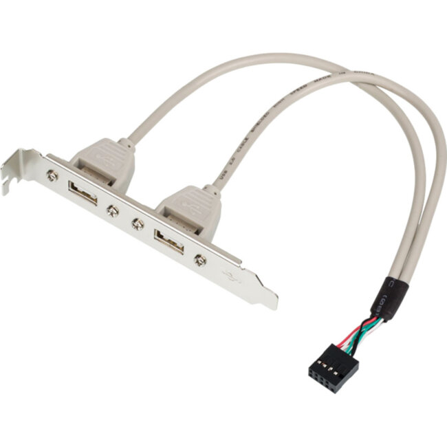 Планка расширения 2 порта USB 2.0 на  заднюю панель ATcom AT5257