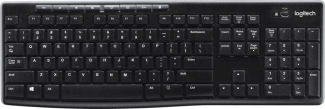 Клавиатура Logitech Wireless Keyboard K270