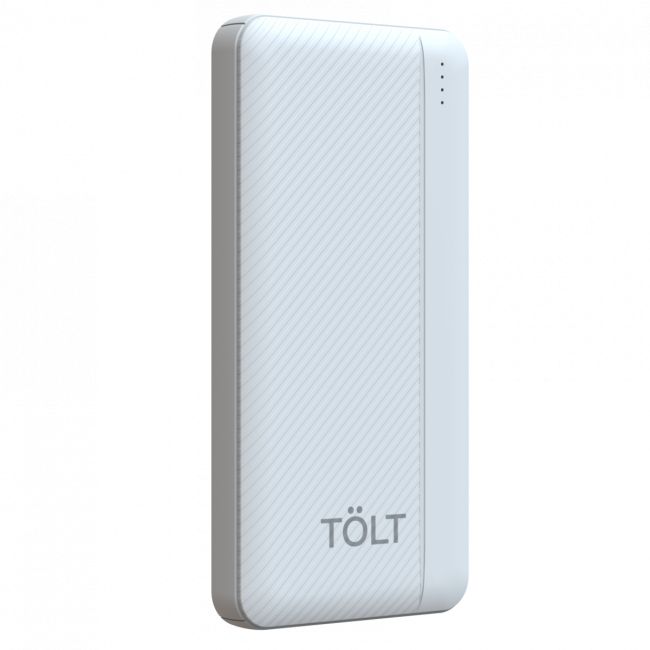 Портативный аккумулятор TOLT Lit K05 White, 10000mAh, 10W, white, CCC TOLT K05 White Портативный аккумулятор TOLT Lit K05 White, 10000mAh, 10W, white, CCC TOLT K05 White
