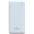 Портативный аккумулятор TOLT Lit K05 White, 10000mAh, 10W, white, CCC TOLT K05 White Портативный аккумулятор TOLT Lit K05 White, 10000mAh, 10W, white, CCC TOLT K05 White