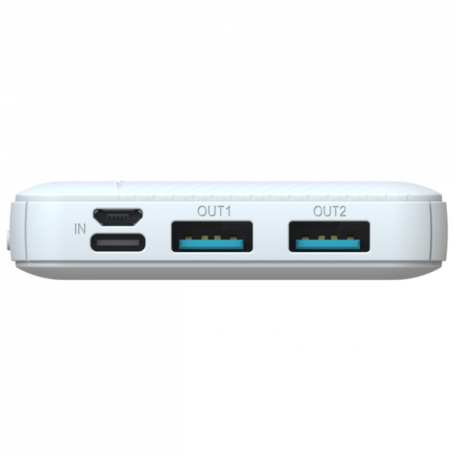 Портативный аккумулятор TOLT Lit K05 White, 10000mAh, 10W, white, CCC TOLT K05 White Портативный аккумулятор TOLT Lit K05 White, 10000mAh, 10W, white, CCC TOLT K05 White