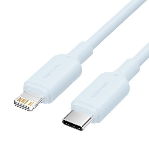 Кабель Vention USB 2.0 CM/Lightning 8M для iPad/iPhone 3A - 1м. Голубой Vention LAKSF