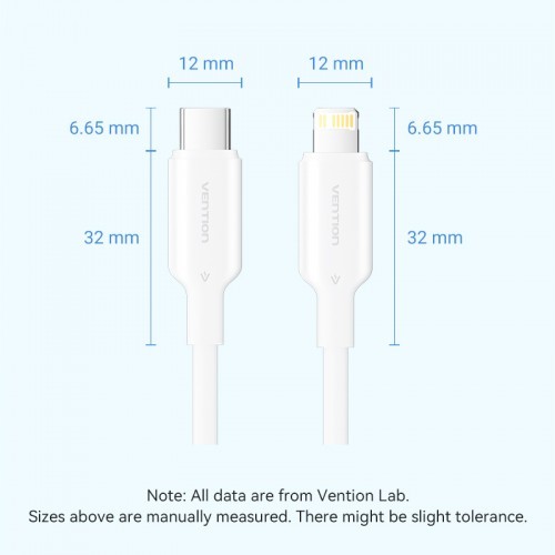 Кабель Vention USB 2.0 CM/Lightning 8M для iPad/iPhone 3A - 1м. Голубой Vention LAKSF