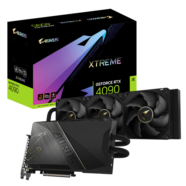 Видеокарта Gigabyte GV-N4090AORUSX W-24GD Видеокарта Gigabyte GV-N4090AORUSX W-24GD