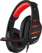 Игровые наушники с микрофоном SVEN AP-U997MV, черный-красный (USB, LED, 7,1) Sven AP-U997MV Игровые наушники с микрофоном SVEN AP-U997MV, черный-красный (USB, LED, 7,1) Sven AP-U997MV