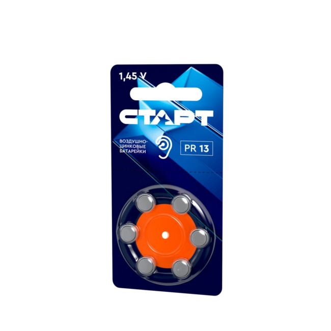 Элемент питания Воздушно-цинковые батарейки СТАРТ PR13-BL6