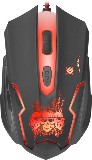 Defender Проводная игровая мышь Skull GM-180L оптика,6кнопок,800-3200dpi Defender Skull GM-180L