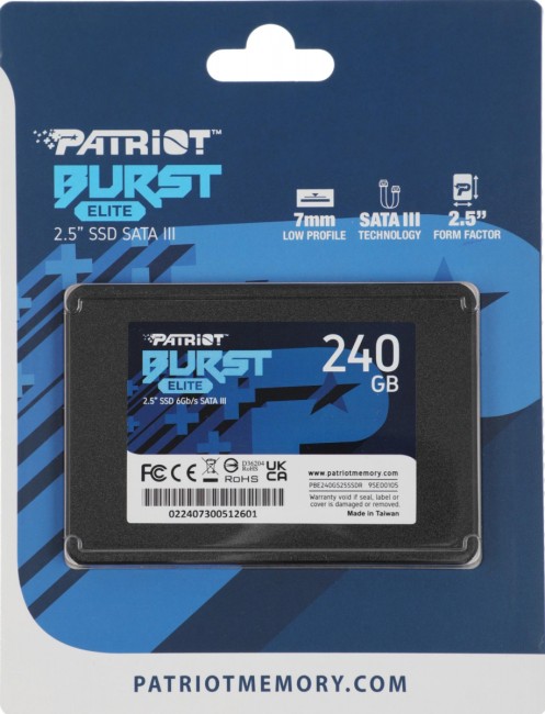 Накопитель SSD Patriot PBE240GS25SSDR
