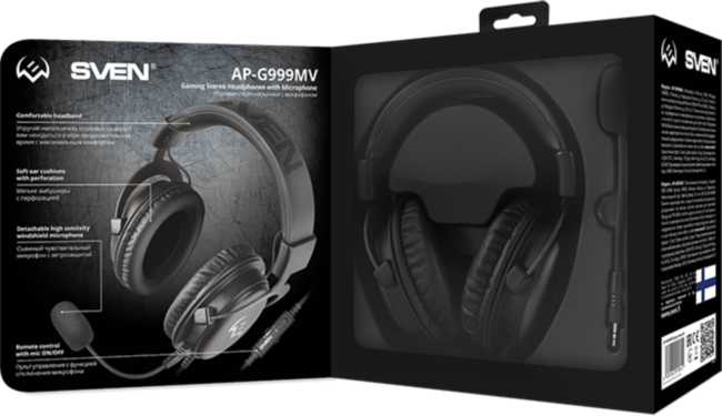 Игровые наушники с микрофоном SVEN AP-G999MV, серый Sven AP-G999MV Игровые наушники с микрофоном SVEN AP-G999MV, серый Sven AP-G999MV