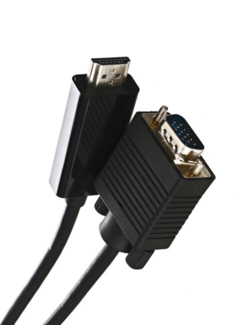 Кабель-переходник HDMI --> VGA_M/M 1,8м Telecom <TA670-1.8M> Telecom HDMI --> VGA_M/M 1,8м