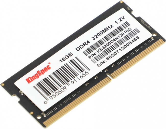Память DDR4 16GB 3200MHz SHENZHEN KINGSPEC ELECTRONICS TECHNOLOGY CO LTD KS3200D4N12016G