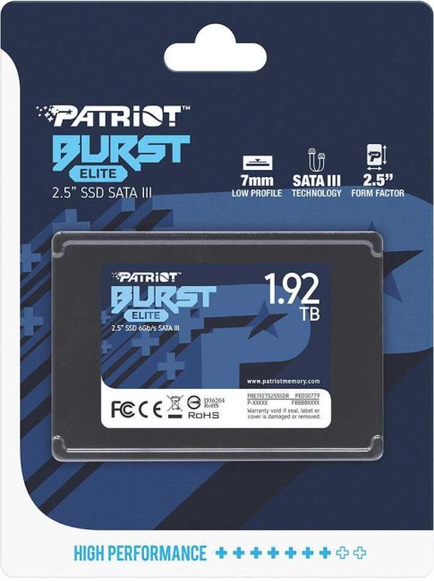 Накопитель SSD Patriot PBE192TS25SSDR