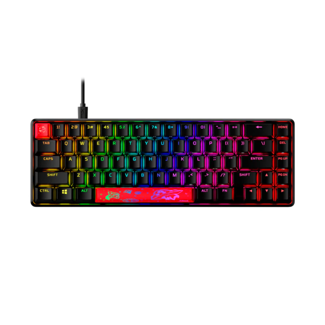 Клавиатура игровая HyperX Alloy Origins 65 Aqua (RUS) HP 56R64AA#ABA