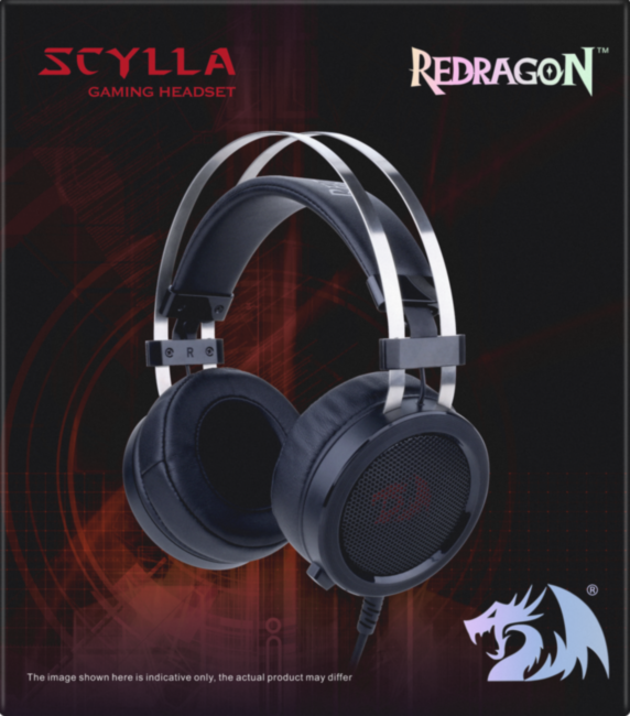 Redragon Игровая гарнитура Scylla черный+красный, кабель 2 м Redragon Scylla