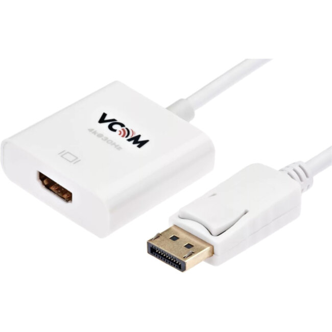Кабель-переходник DisplayPort(M) ---> HDMI(F) 0.2m 4K@30Hz VCOM <CG601> VCOM CG601-4K3