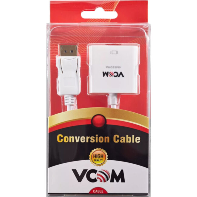 Кабель-переходник DisplayPort(M) ---> HDMI(F) 0.2m 4K@30Hz VCOM <CG601> VCOM CG601-4K3