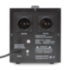 Стабилизатор POWERMAN AVS 2000D, черный, ступенчатый регулятор, цифровые индикаторы уровней напряжения, 2000ВА, 140-260В, максимальный входной ток 12А, 2 евророзетки, IP-20, напольный,  200мм х 160мм х 190мм, 4.9 кг. POWERMAN AVS 2000D