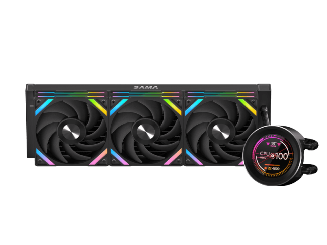 Водяное охлаждение для процессора SAMA Q60 Black Q60-BKWANNO3-G