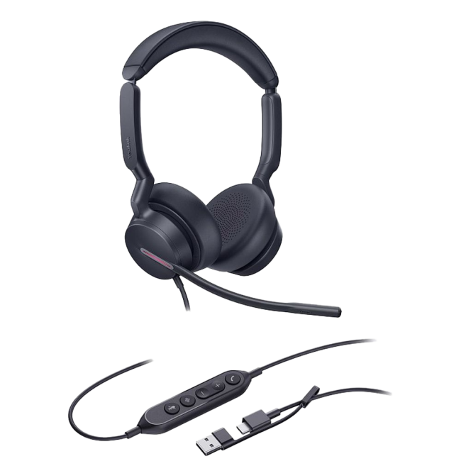 Гарнитура проводная Yealink UH46 Dual UC USB-C/A Гарнитура проводная Yealink UH46 Dual UC USB-C/A