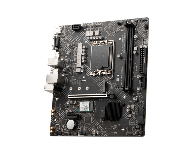 Материнская плата MSI PRO H610M-G WIFI DDR4 Материнская плата MSI PRO H610M-G WIFI DDR4